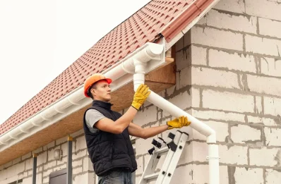 Pose et remplacement de gouttières à Cize